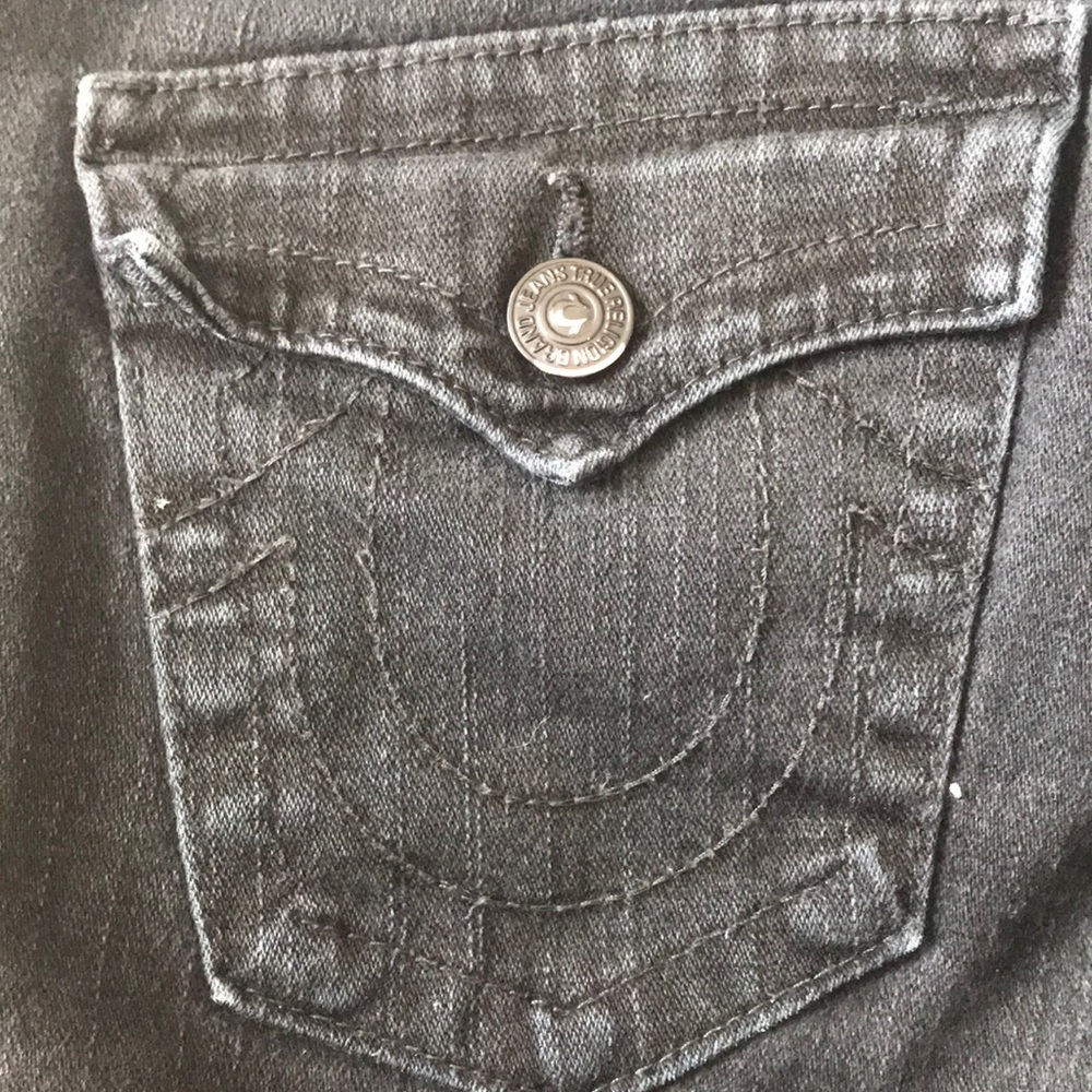 True Religion dark black skinny jeans - Picture 5 of 5